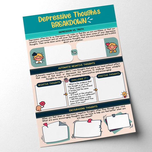 Depressive Thoughts Worksheet