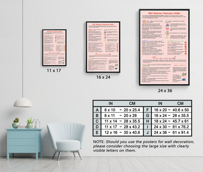 Distress Tolerance Coping Skills Mental Health Poster (7)