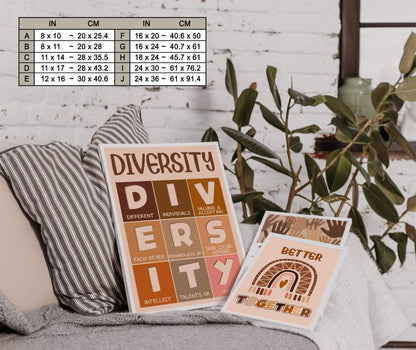 Diversity Equity Inclusion Boho Classroom Poster (7)