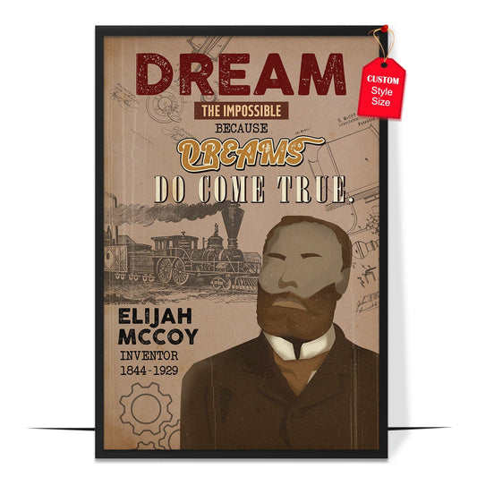 Elijah McCoy Engineer Inventor Poster