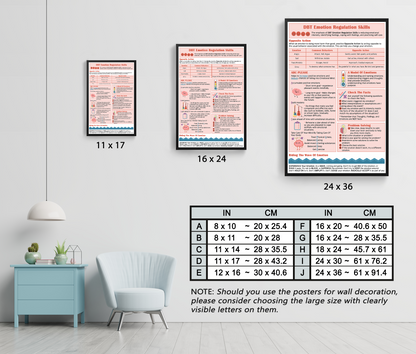 Emotion Regulation Coping Skills Mental Health Poster (7)