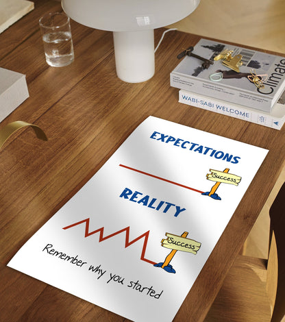 Expectation and Reality Mental Health Poster (2)