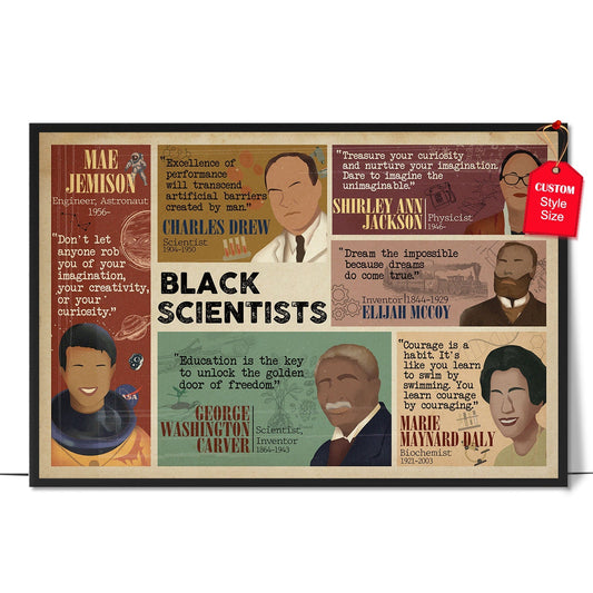 Famous Black Scientists Quotes Poster