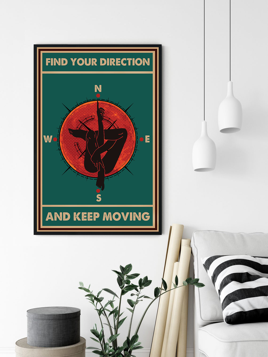 Find Your Direction Positive Yoga Meditation Poster (4)