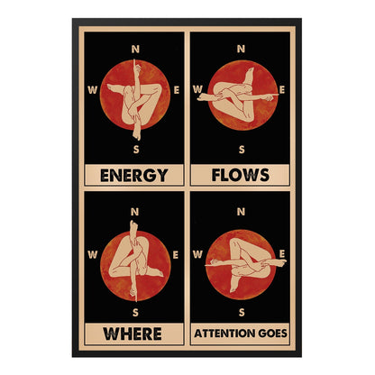  Find Your Direction Positive Yoga Meditation Poster Design 2