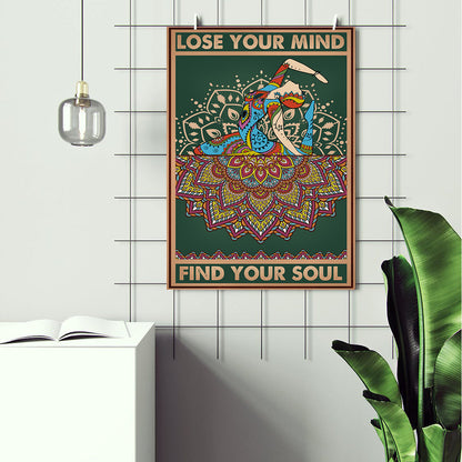 Find Your Soul Positive Zen Yoga Meditation Poster (2)