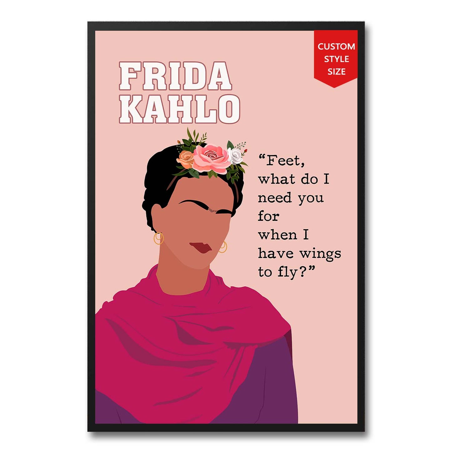 Frida Kahlo Empower Women Poster