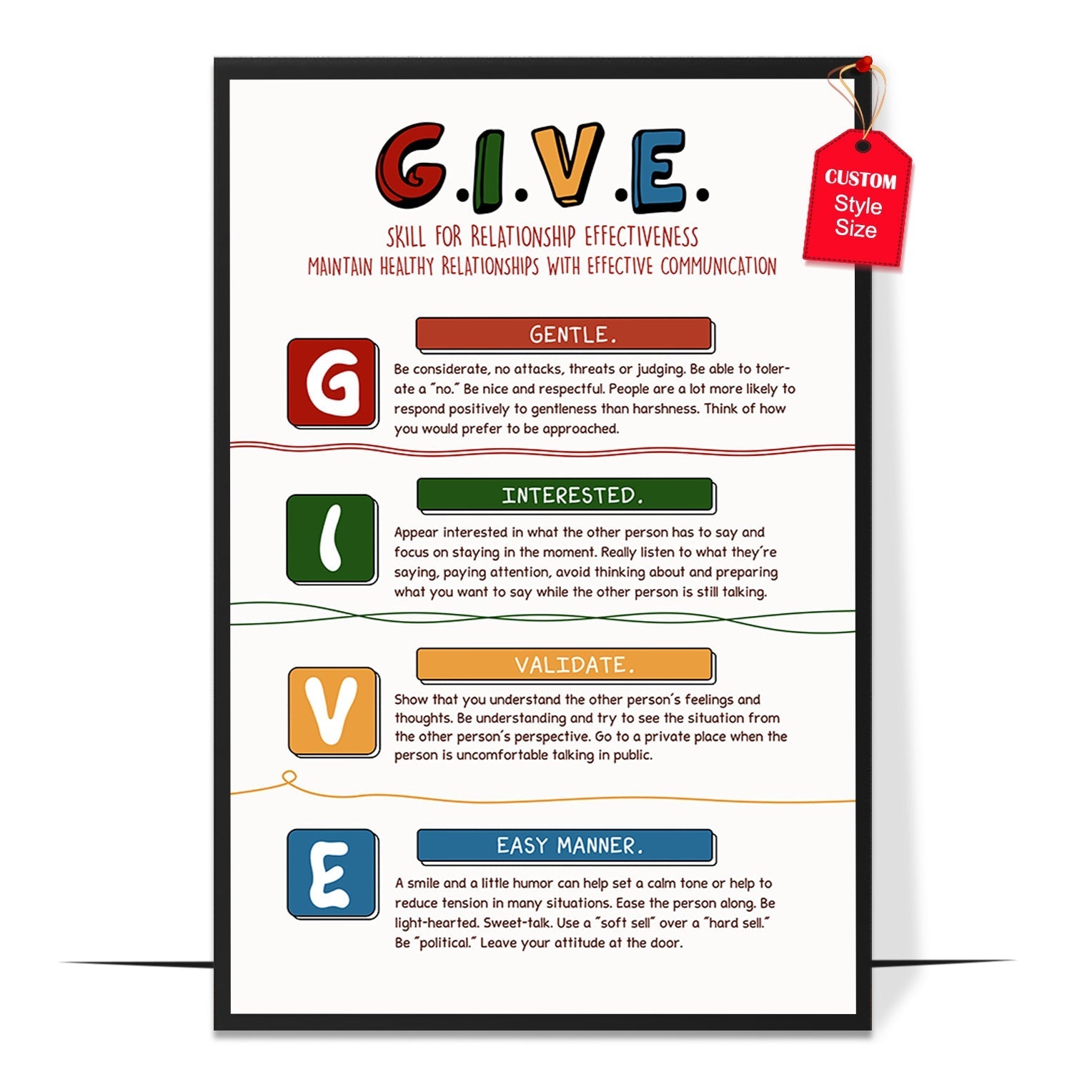 Give Skill Poster Poster