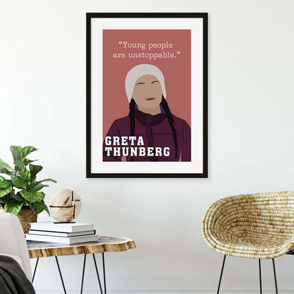 Greta Thunberg Inspirational Female Leader Poster (5)