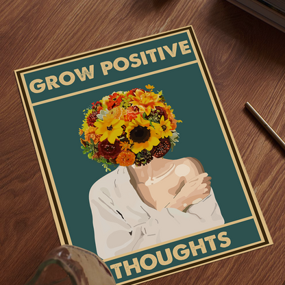 Grow Positive Thoughts Mental Health Poster Design 2 (4)