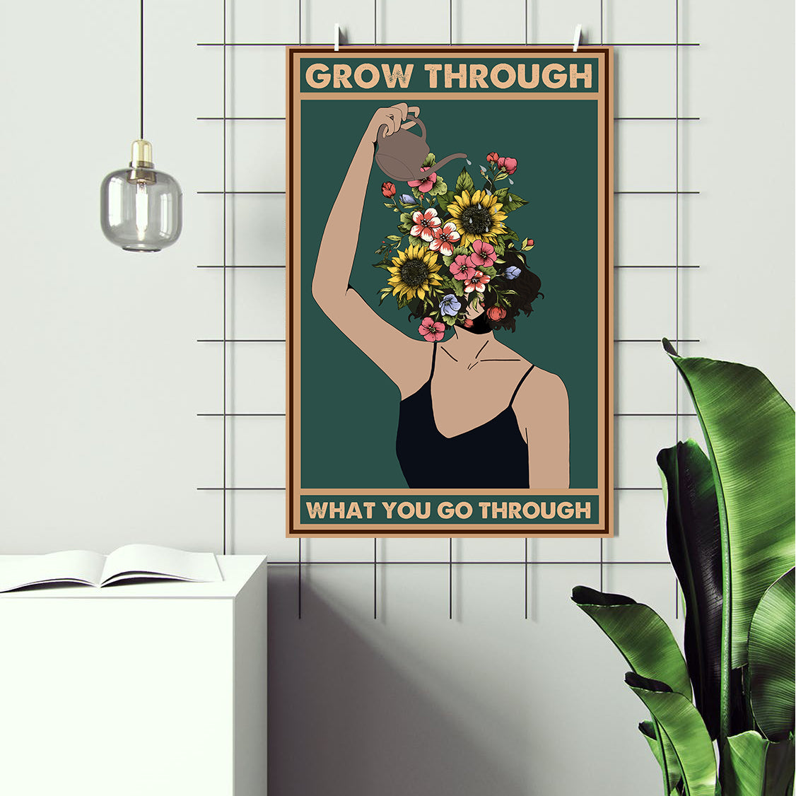 Grow Through Vintage Mental Health Poster Design 2 (1)