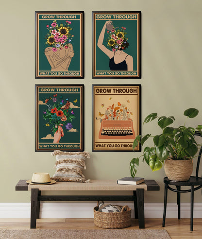 Grow Through Vintage Mental Health Poster Design 2 (2)