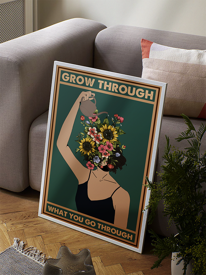 Grow Through Vintage Mental Health Poster Design 2 (2)