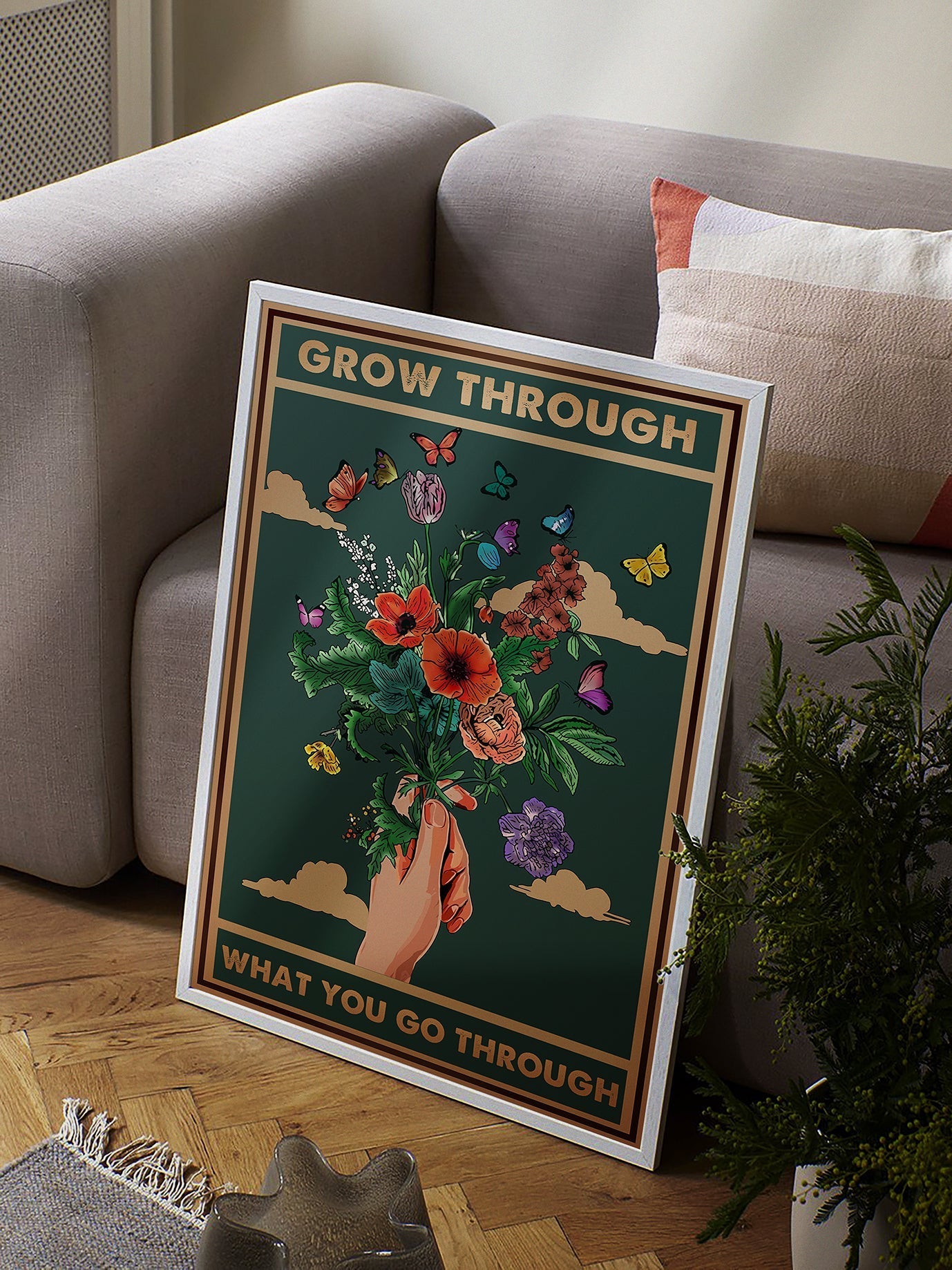 Grow Through Vintage Mental Health Poster Design 3 (1)