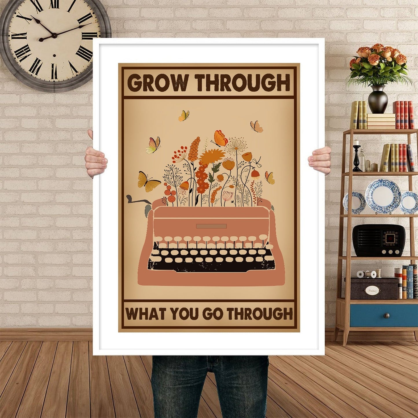 Grow Through Vintage Mental Health Poster Design 4 (1)