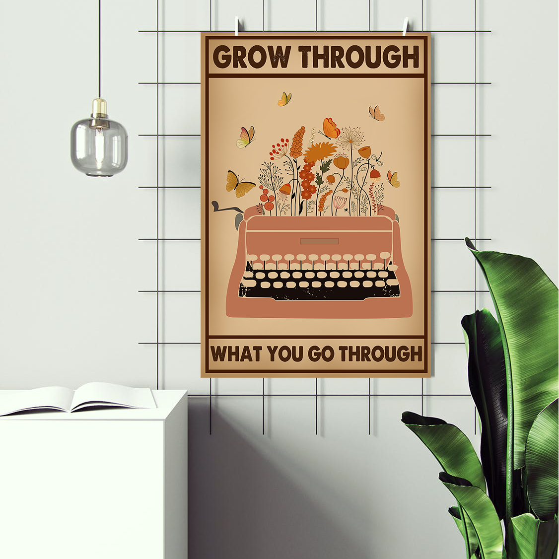 Grow Through Vintage Mental Health Poster Design 4 (2)