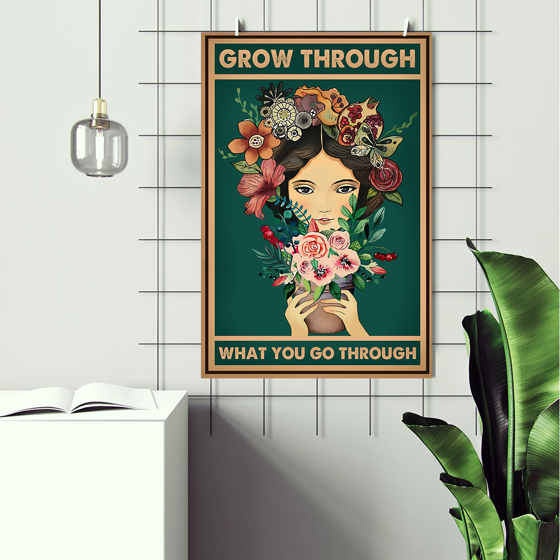 Grow Through Vintage Mental Health Poster Design 5 (2)