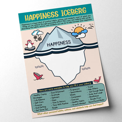 Happiness Iceberg Worksheet