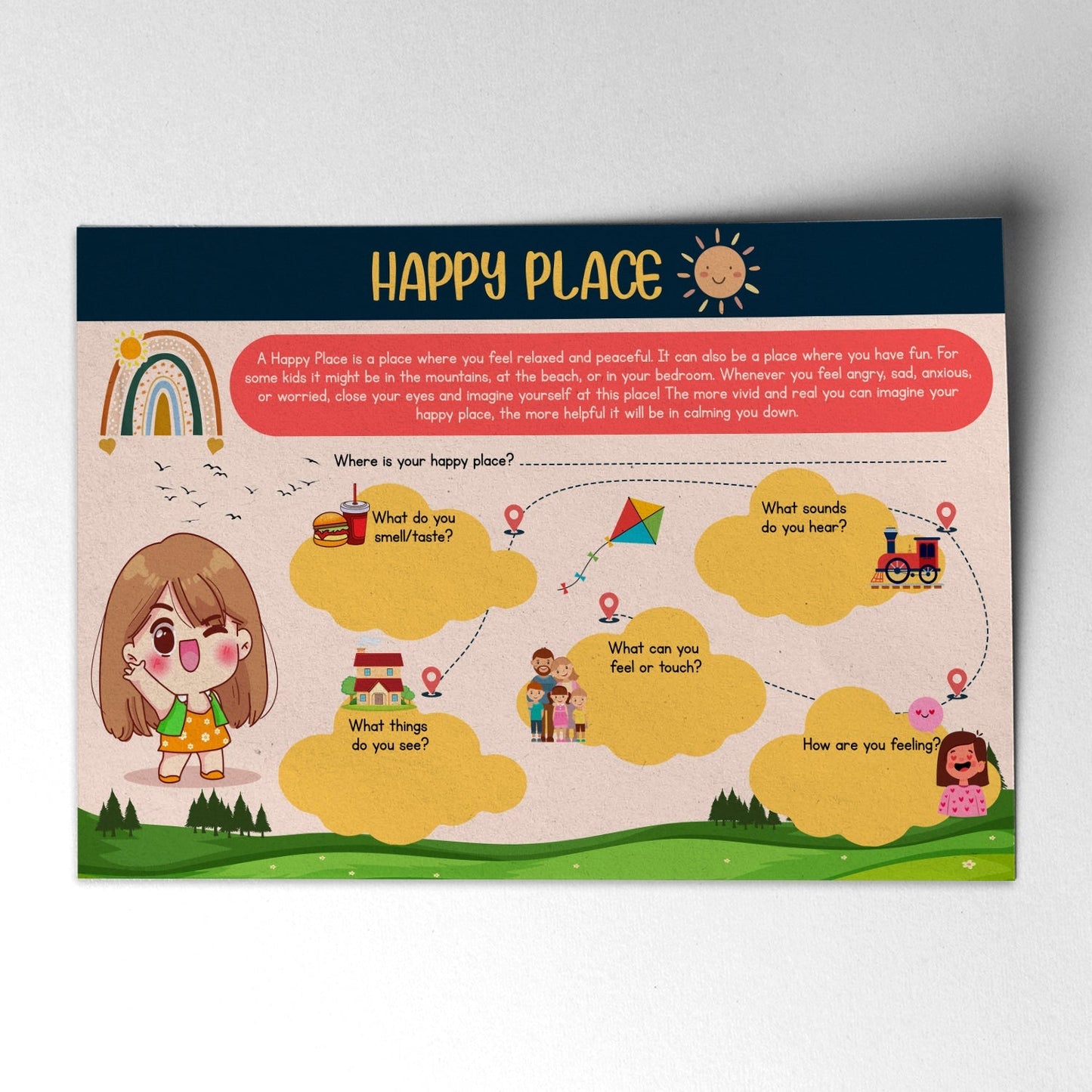 Happy Place Visualization Worksheet