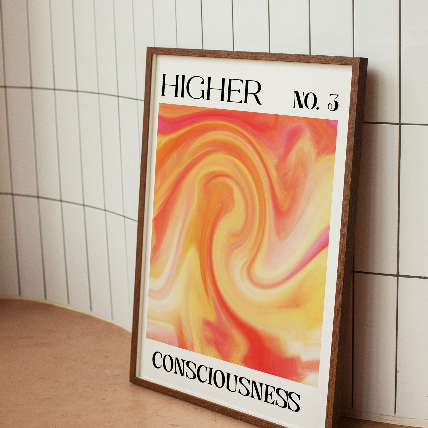 Higher Consciousness Pink Mental Health Aura Poster (2)