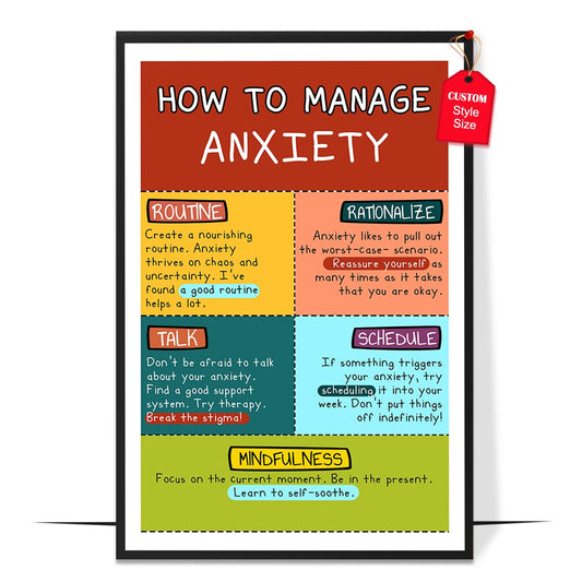 How To Manage Anxiety Poster