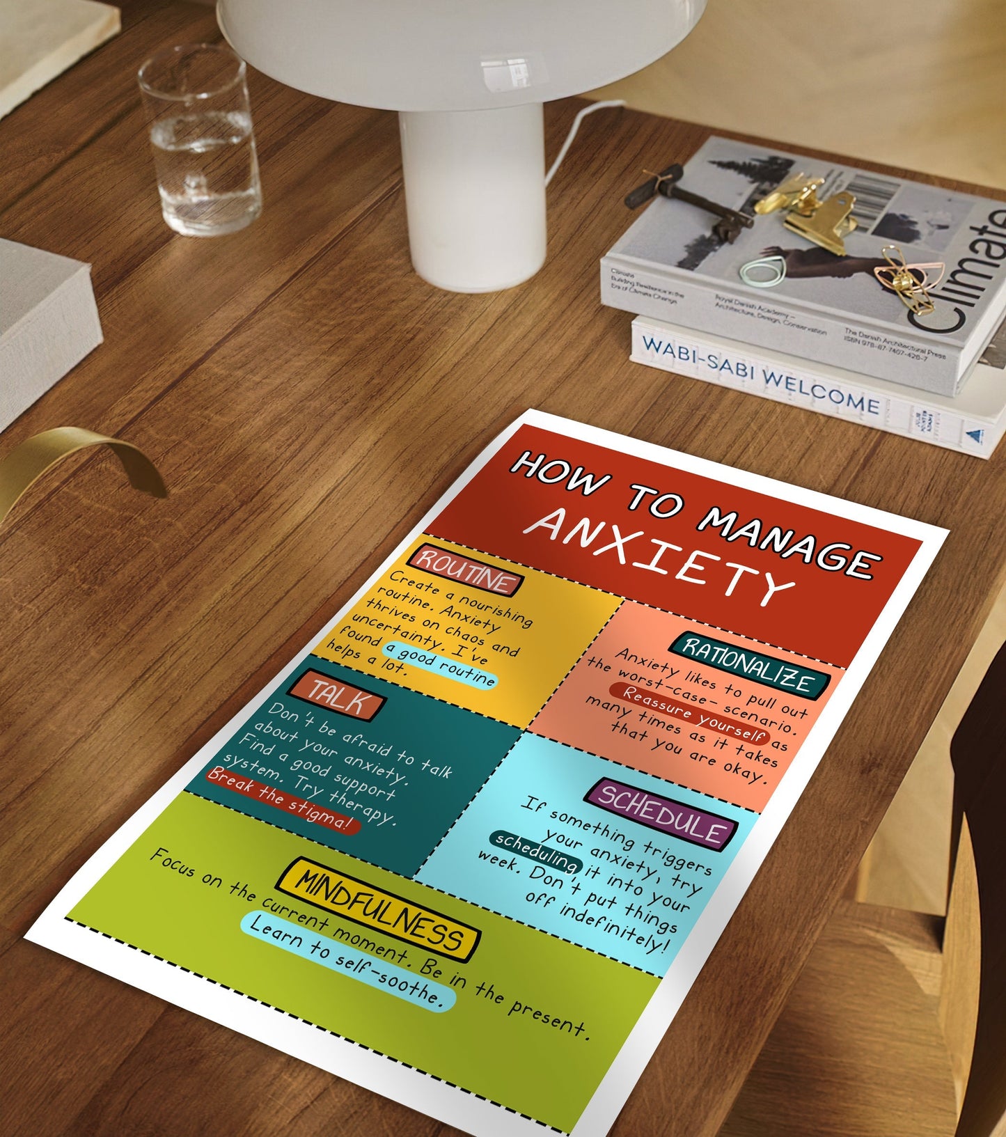 How To Manage Anxiety Mental Health Poster (2)