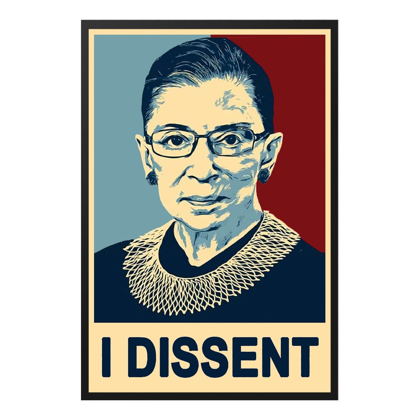  I Dissent RBG Empower Women Inspirational Poster Design 2