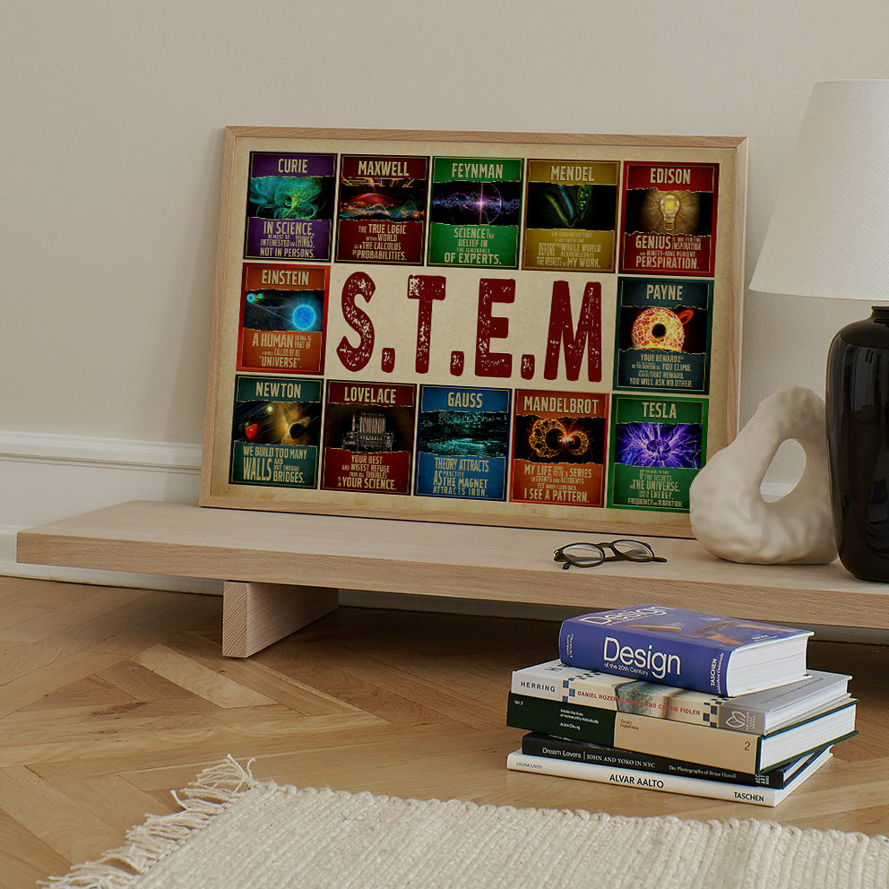 Inspirational STEM Quote Educational Science Poster (3)