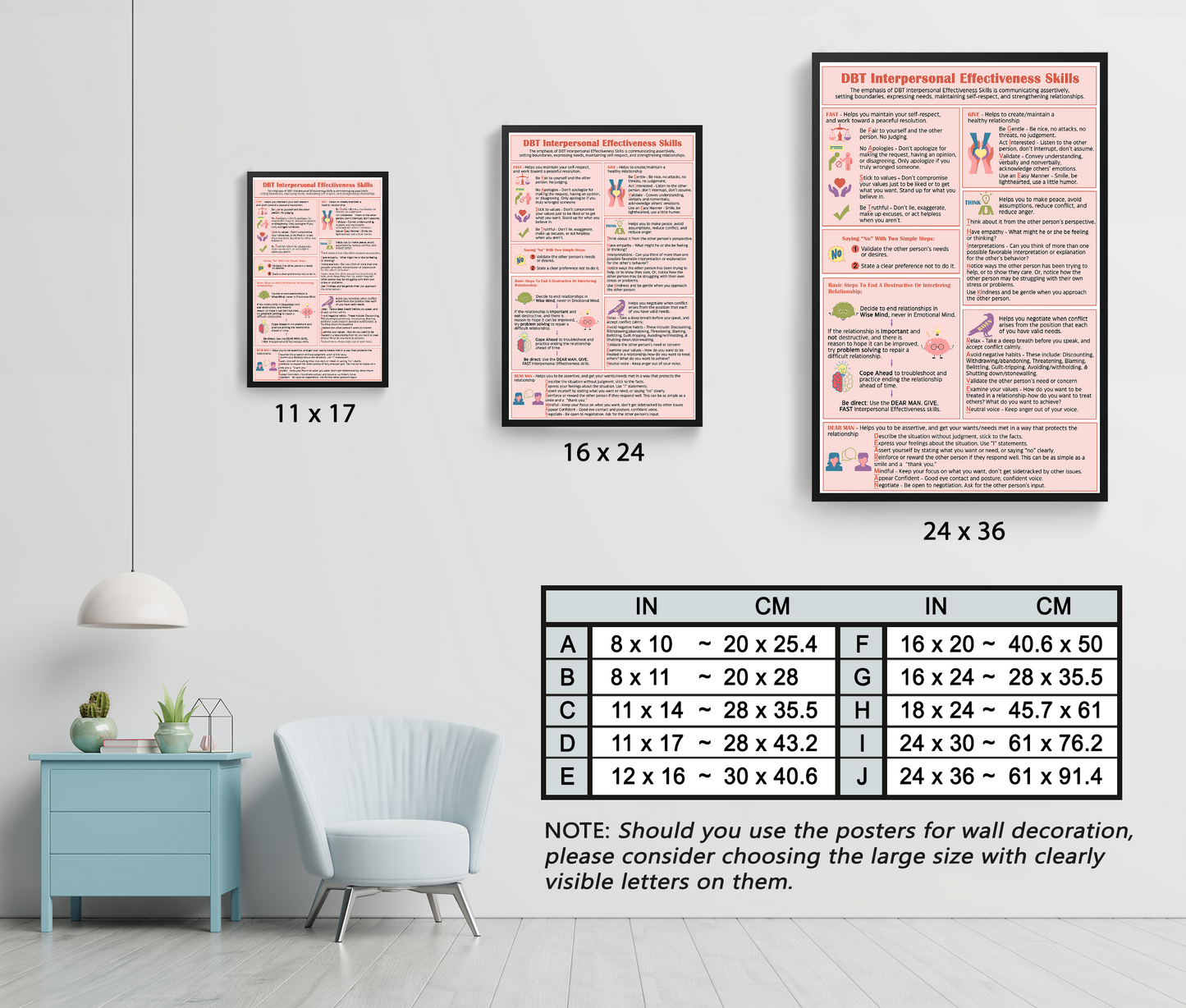 Interpersonal Effectiveness Coping Skills DBT Poster (7)