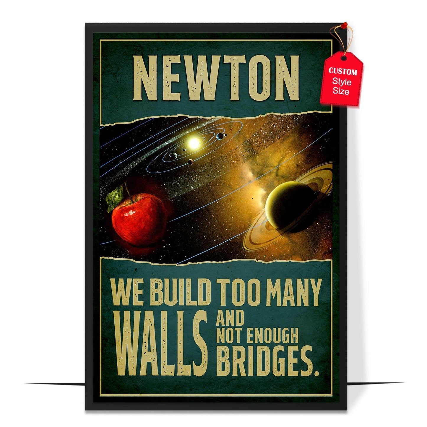 Isaac Newton STEM Physicist Poster