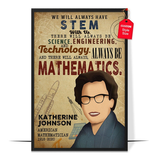 Katherine Johnson Mathematician Poster