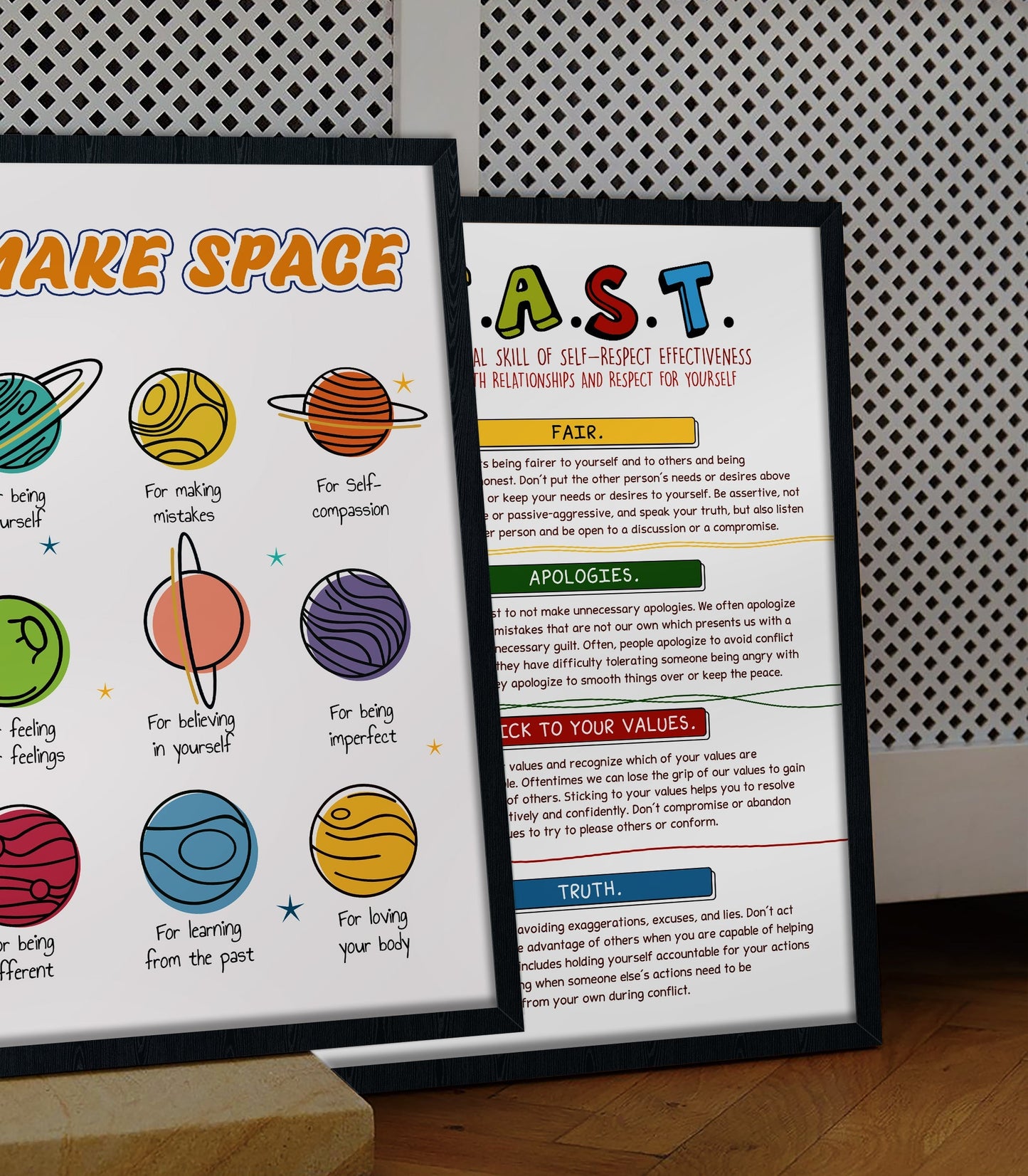 Make Space Positive Affirmations Therapy Poster (3)