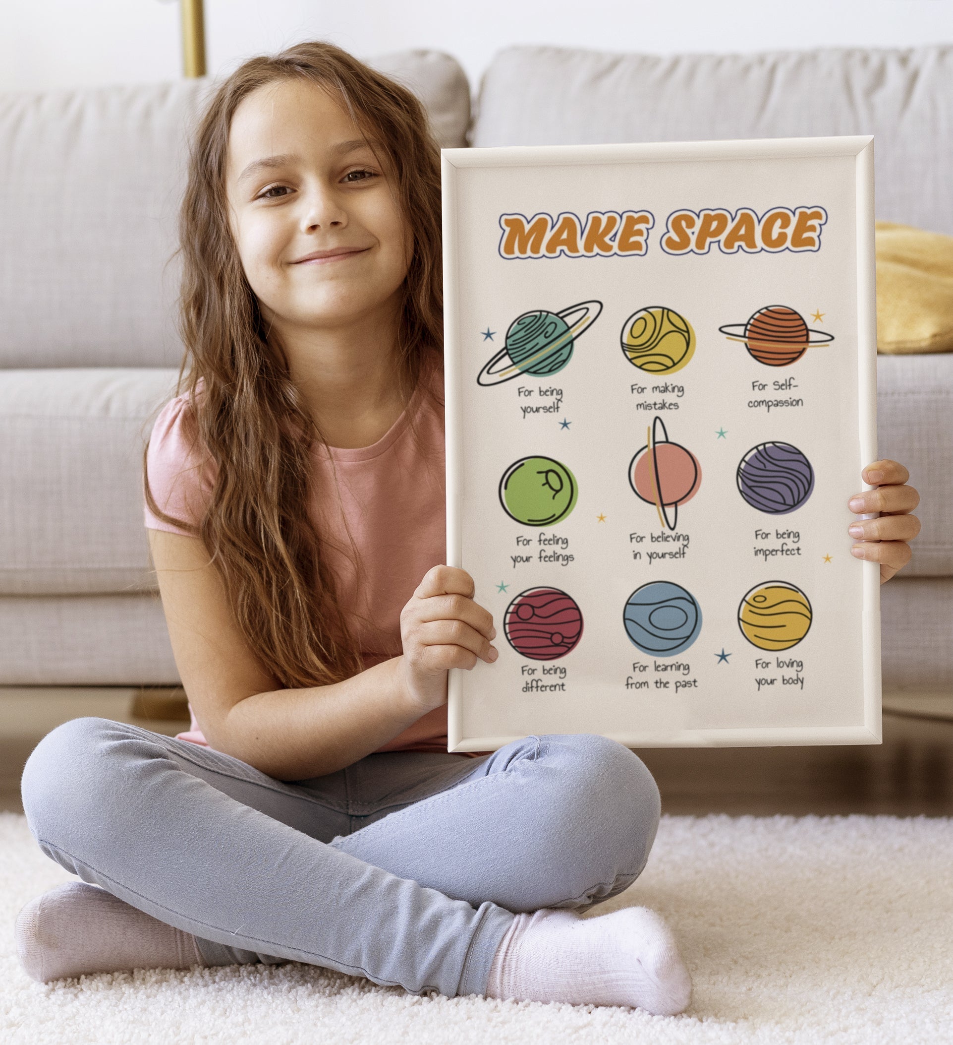 Make Space Positive Affirmations Therapy Poster (5)