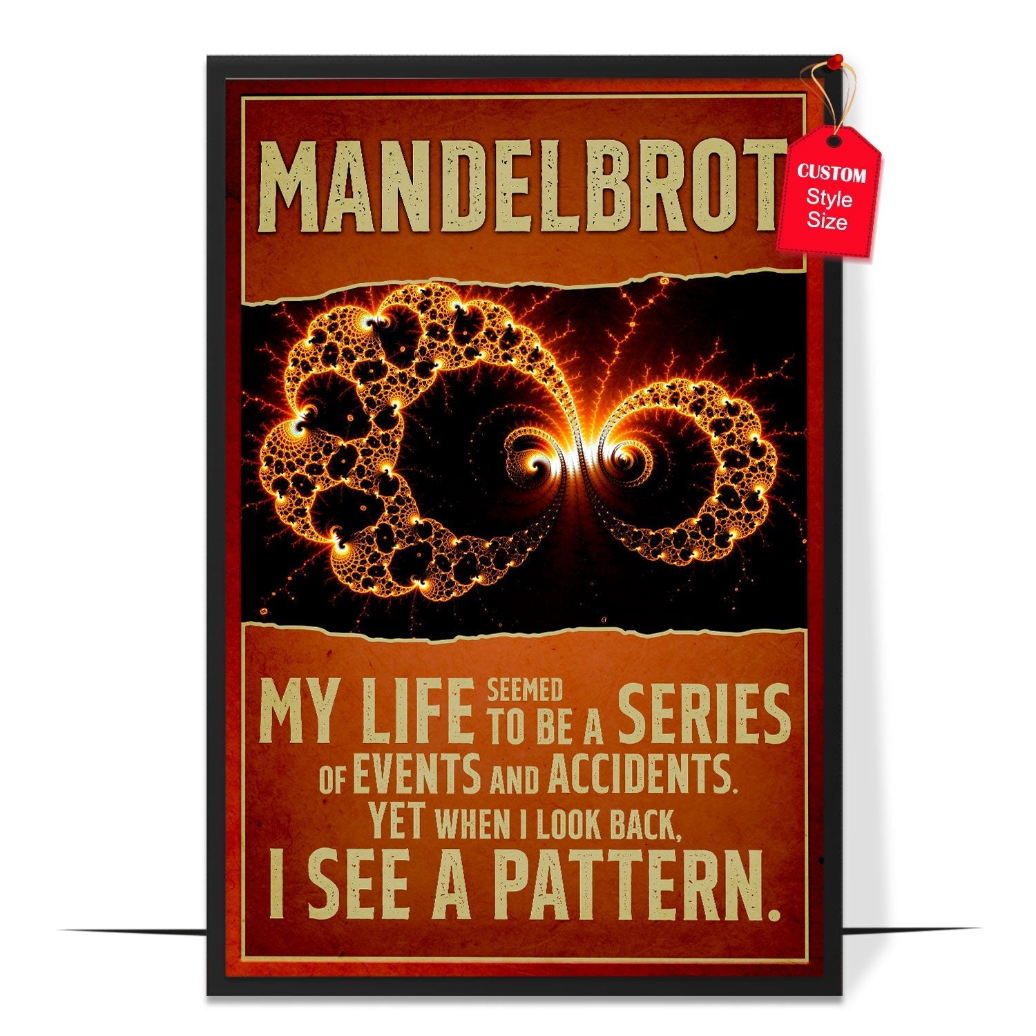 Mandelbrot STEM Mathematician Poster