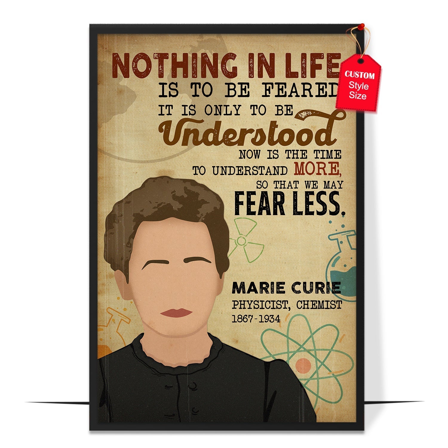 Marie Curie Women Scientist Poster