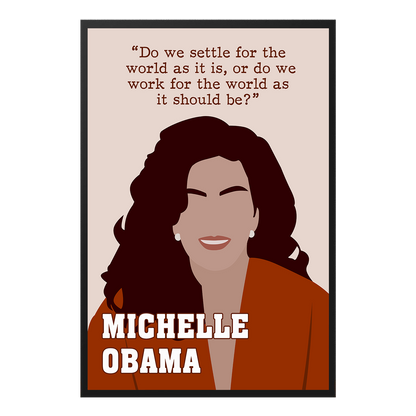  Michelle Obama Hand-drawn Black Empower Women Poster Design 1