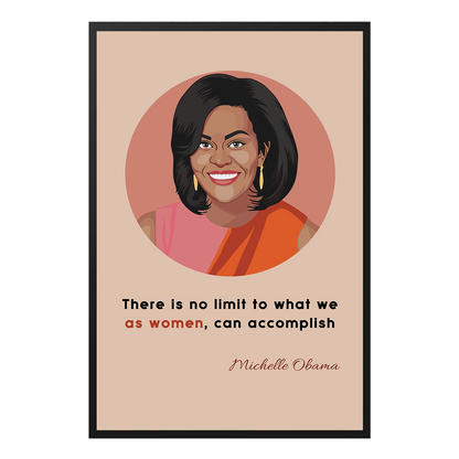  Michelle Obama Hand-drawn Black Empower Women Poster Design 2