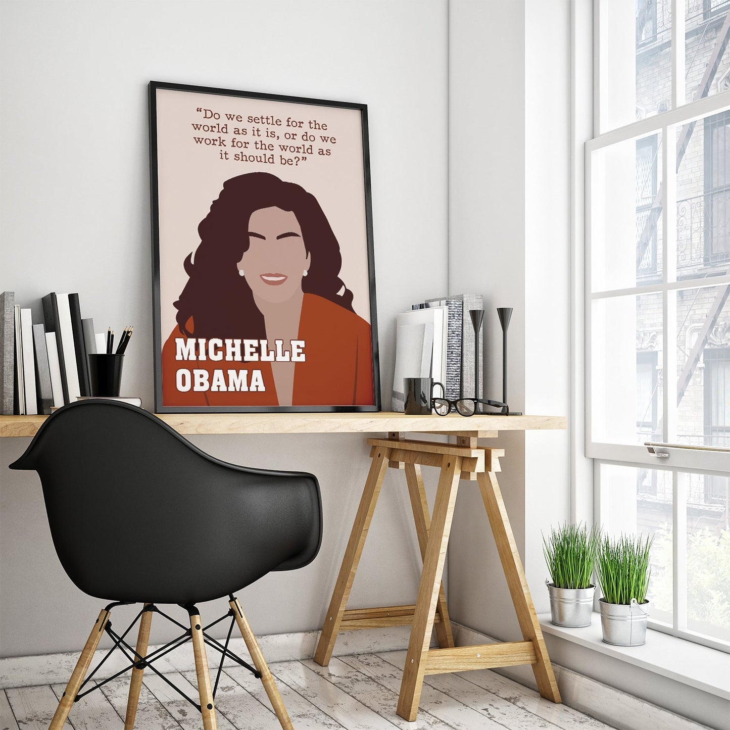 Michelle Obama Black Women Leader Feminist Poster (3)