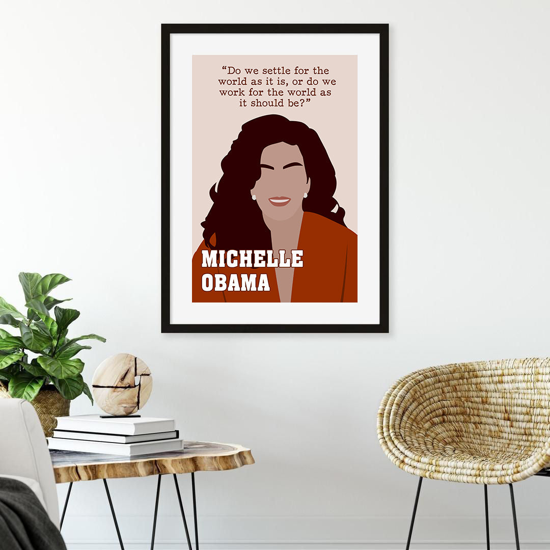 Michelle Obama Black Women Leader Feminist Poster (5)