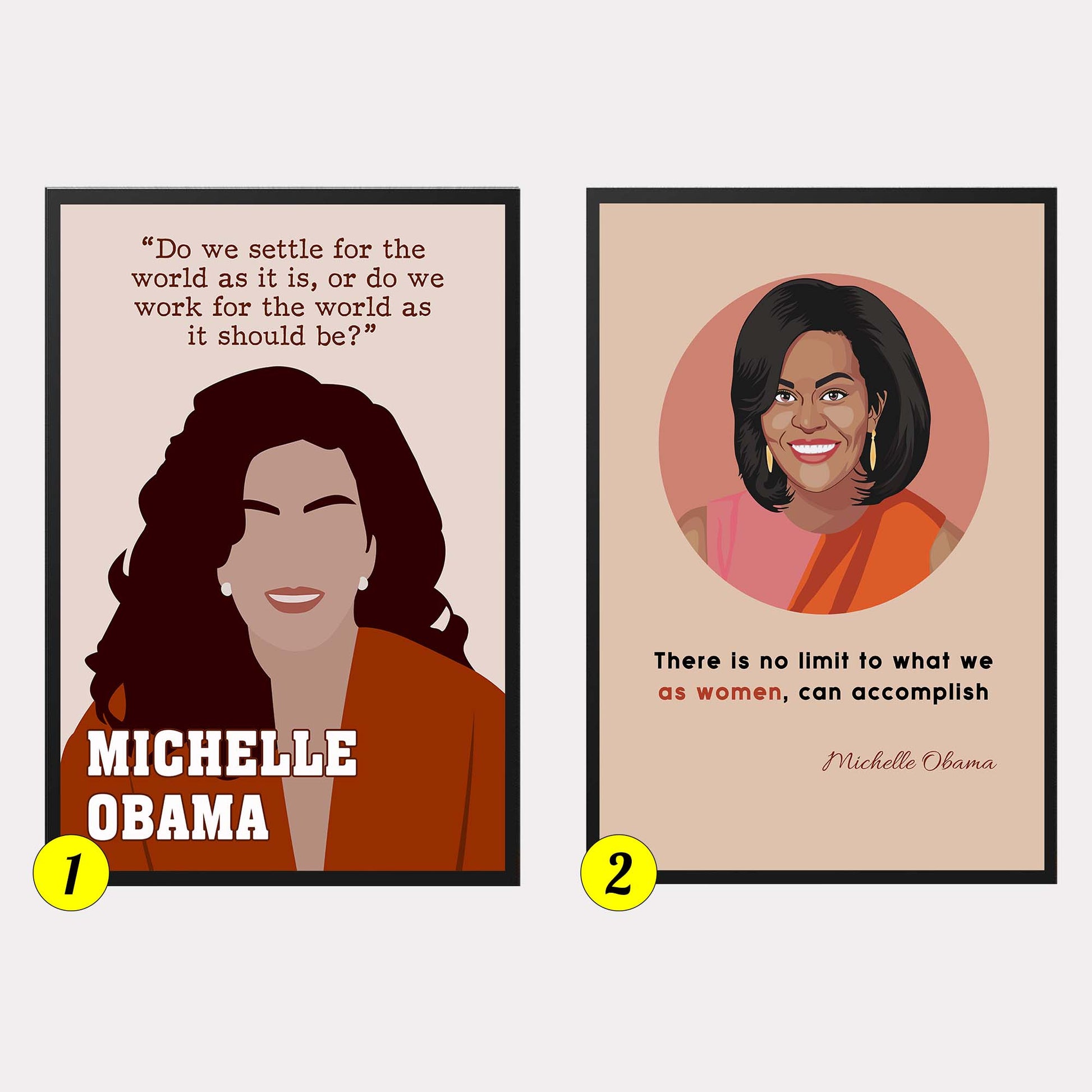 Michelle Obama Black Women Leader Feminist Poster (6)