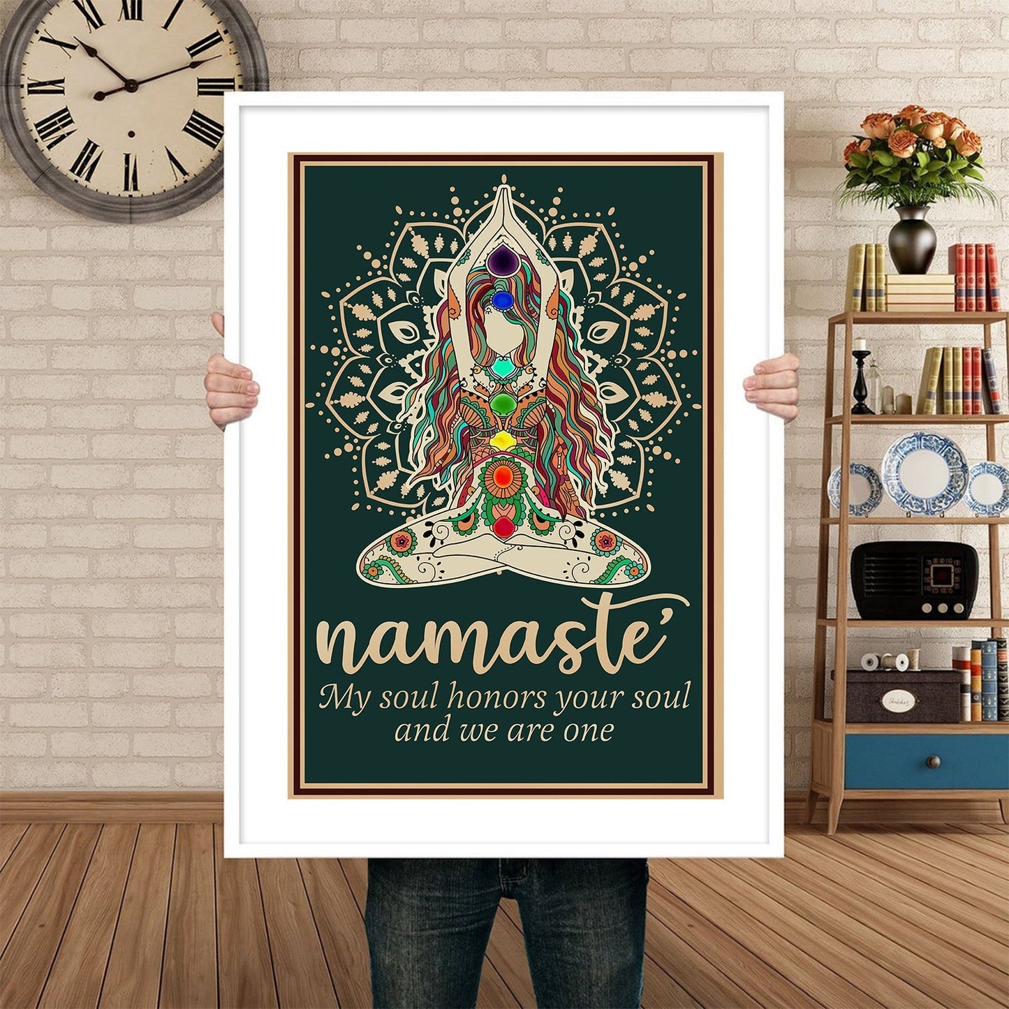 Namaste My Soul Honors Mandala Meditation Yoga Poster (6)