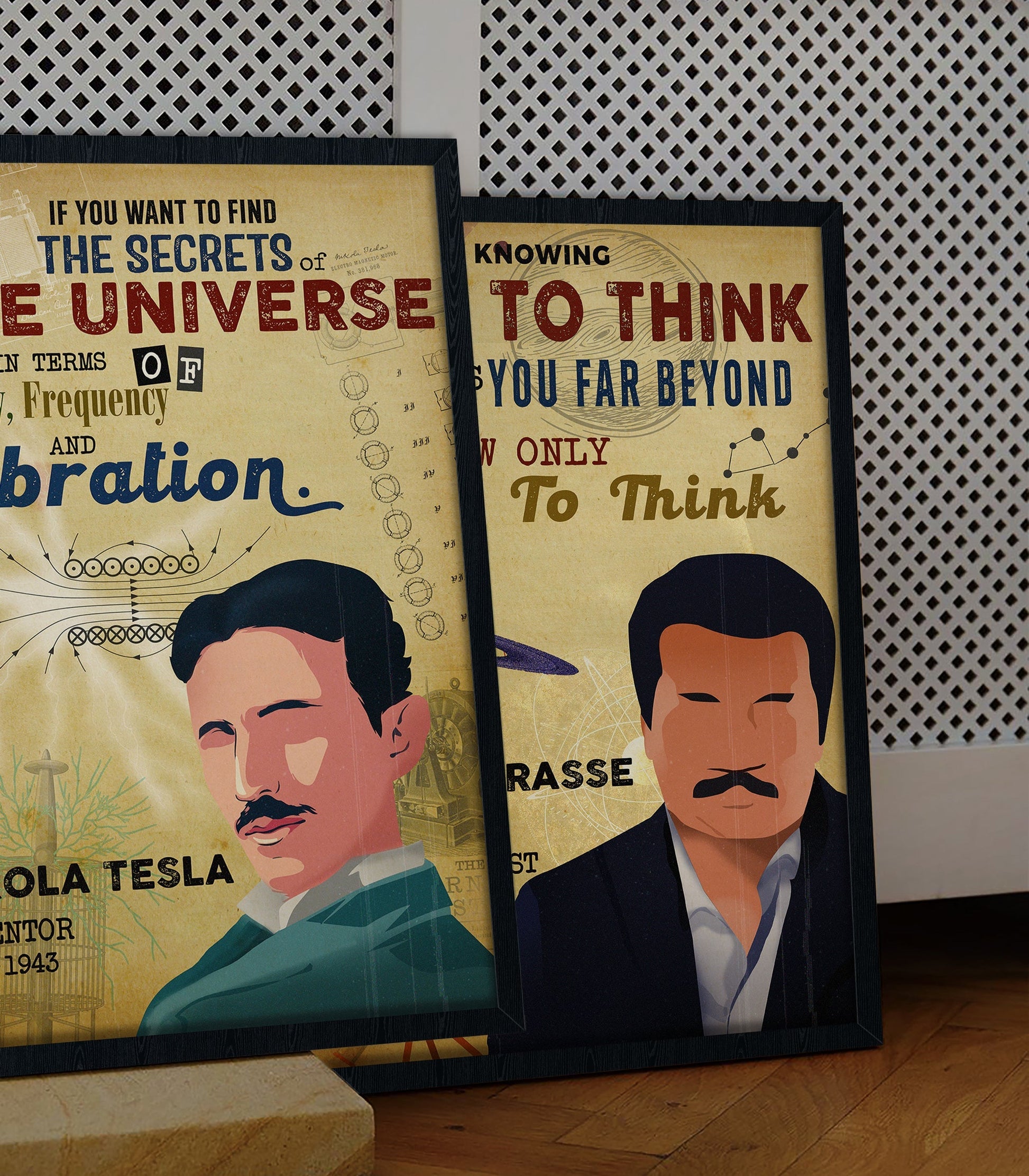 Nikola Tesla Inspirational Men of Science Poster (5)