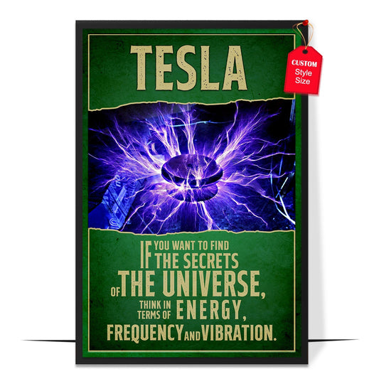 Nikola Tesla STEM Electrical Engineer Poster