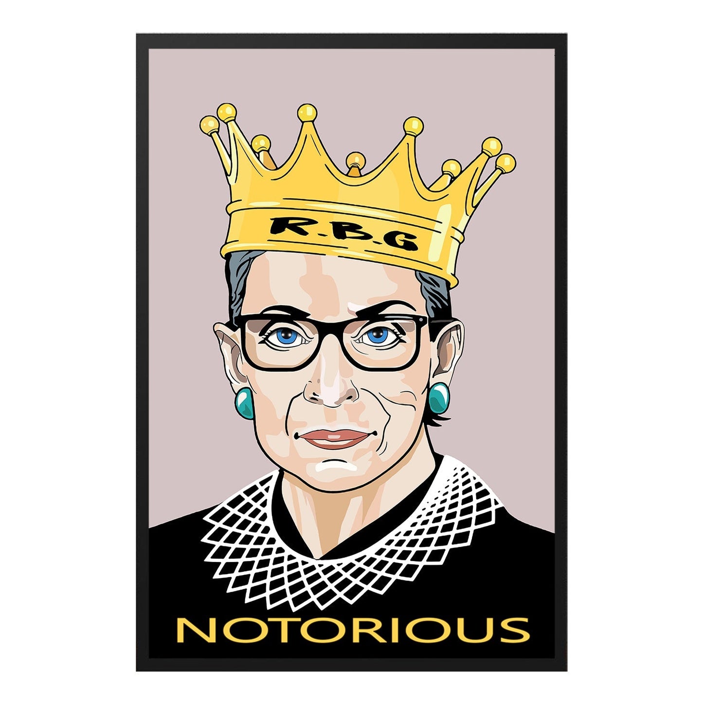  Notorious RBG History Feminist Inspirational Poster Design 1