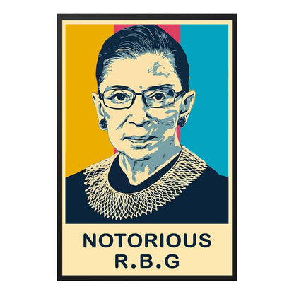  Notorious RBG History Feminist Inspirational Poster Design 2