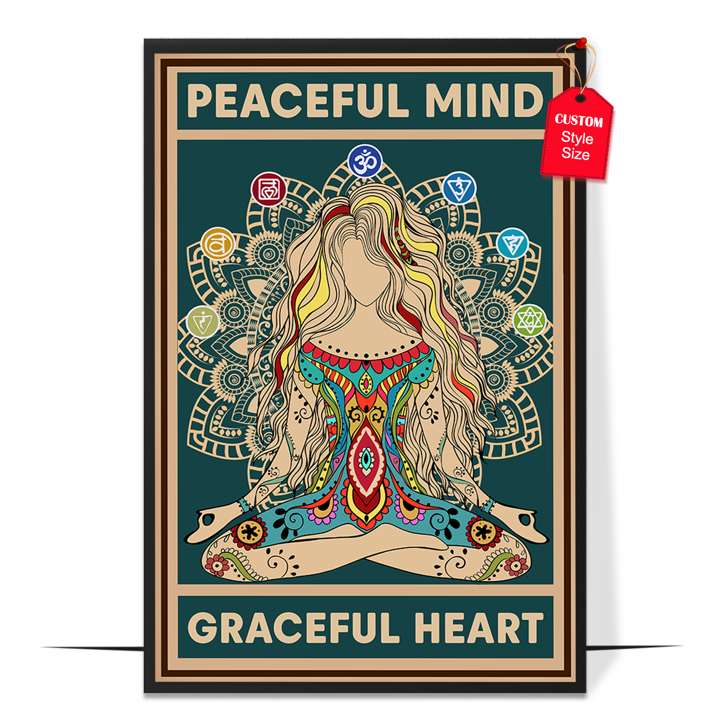 Peaceful Mind Graceful Heart Poster