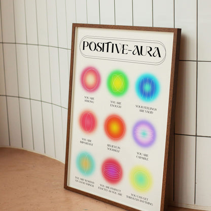 Positive Pink Mental Health Aura Manifestation Poster (2)