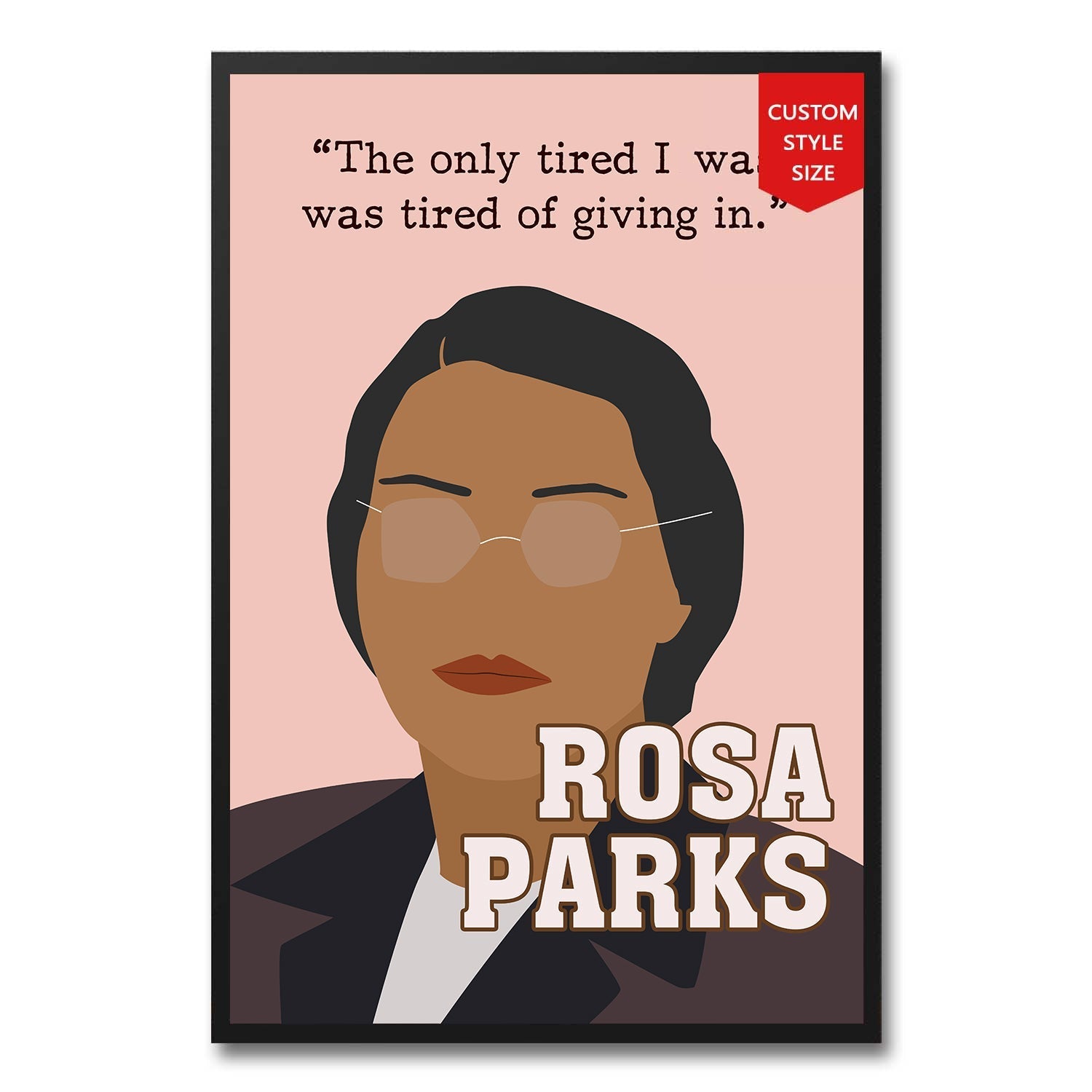 Rosa Parks Civil Rights Activist Poster