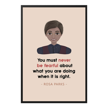  Rosa Parks Hand-drawn Civil Rights Activist Poster Design 2