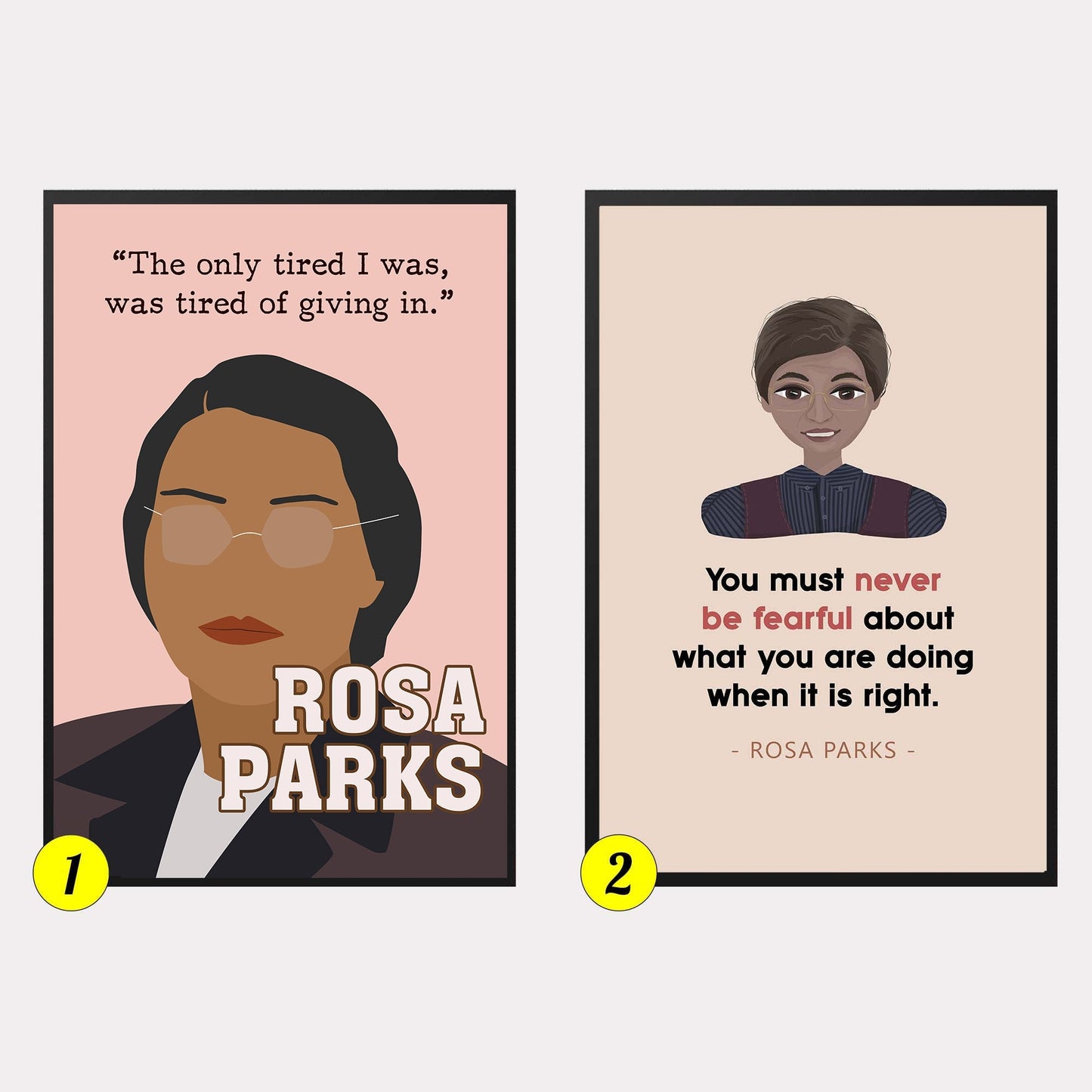 Rosa Parks Inspirational Civil Rights Activist Poster (6)